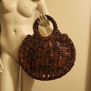 Brown Woven Women's Bag